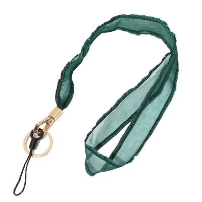 China Factory Wholesale Gift New Scarf Double Rise Lanyard Lantern Silk Mobile Phone Lanyard Promotional Mobile Phone Lanyard for sale