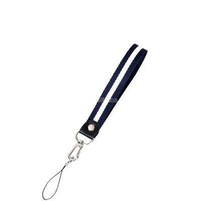 China Trade show good quality specialized woven lanyard with polyester short key chain lanyard for sale