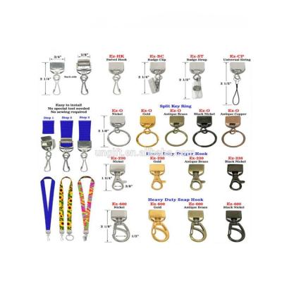 China INSTANT RELEASE Lanyard Lobster Clasp Color Choice Trade Show Hook Metal PIVOT CLIPS for sale