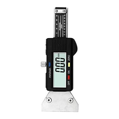 China Digital Stainless Steel Groove Depth Gauge 0-25mm Gauge Tool for sale