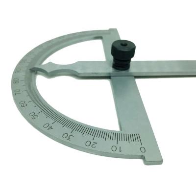 China Tying Type Protractor Carbon Steel 0-180 Degree Measuring Tool for sale