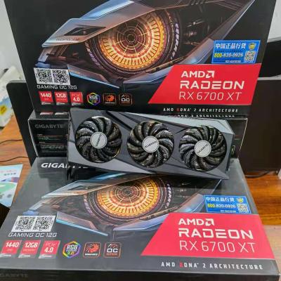 China New AMD 6700XT EAGLE Falcon GAME OC 12G GAMING WORKSTATION Gigabyte 6700XT Desktop Graphics Card for sale