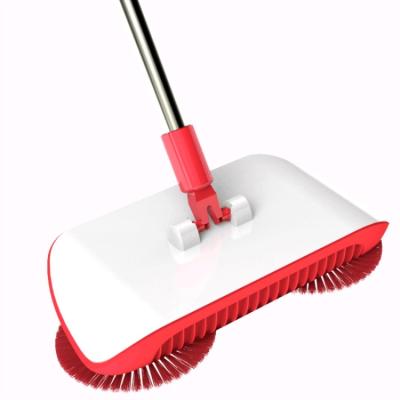 China Household Eco-friendly Floor Broom Sweeper Push Hand Spin Cleaning Mop Without Electricity for sale