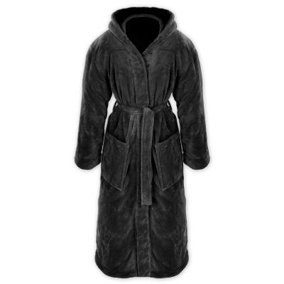 China Wholesale QUICK DRY Winter Warm Mens Fleece Robe With Hood for sale