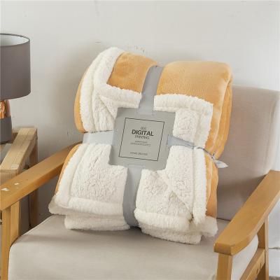 China 100% Polyester Soft Touch Mink Warm Thick Cloud Raschel Sharpe Anti-Static Blanket for sale