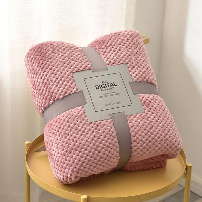 China Portable Luxurious Warm Soft Flannel Sofa Blanket for sale