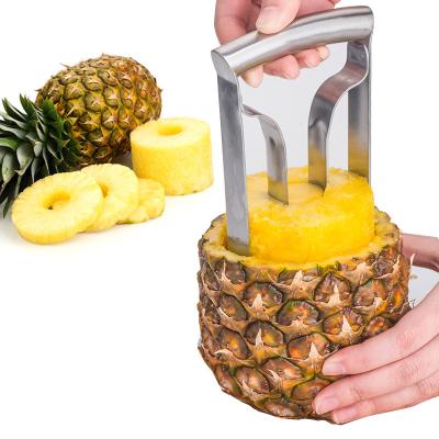 China JTX062 Viable Home Kitchen Pineapple Peeler Cutter Fruit Tools Meat Extractor Cut Hollow Puncher Remover Stainless Steel Pineapple Meat Remover for sale