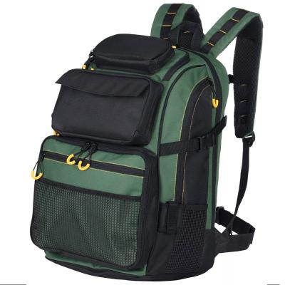 China Advanced Polyester Fishing Tackle Waterproof Outdoor Fishing Tackle Backpack for sale