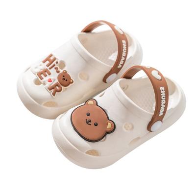 China ZHUBABA deodorization children's summer garden shoes sandals boys girls mules cartoon original flat children's baby slippers for sale