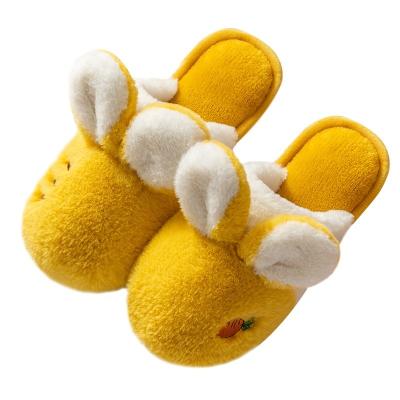 China Fashion Trend ZHUBABA High Quality Lovely Cartoon Winter Men And Women Indoor Home Lovers Warm Cotton Soft Slippers for sale