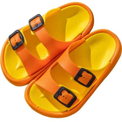 China ZHUBABA Summer Fashion Kids Breathable Outdoor Beach Slippers Soft Soles Slip Kids Fancy Slippers Boys Girls Flat Slippers for sale