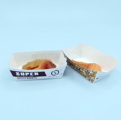 China New Design Biodegradable Packaging Boxes Snack Box Ship Shape Corrugated Paper Box for sale