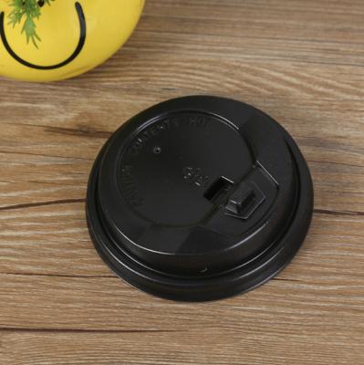 China Non Spill Hot Selling Disposable Paper Cup Lid PP/PS Cover Lid For Hot Cold Drinks Use for sale