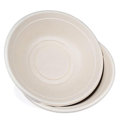 China Excellent Quality Recyclable Custom Printing 100% Degradable Food Grade Recycle White Paper Salad Bowl for sale