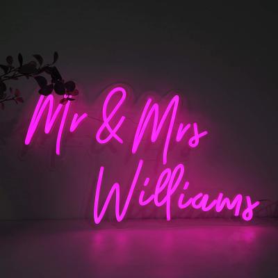 China Break Up Neon Sign Wedding Mr. Personalized Your Name Acrylic Art Wall Custom Neon Sign Heavy Duty Party Decoration for sale