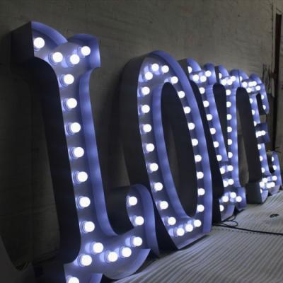 China Others Fast Delivery Love Decoration Indoor Outdoor Wedding Metal Marquee Big Letters Wholesale for sale