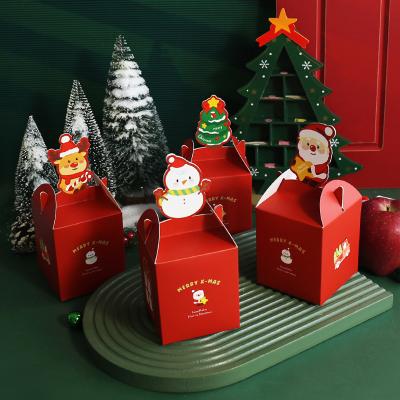 China Recycled Materials ZL Current Sale Christmas Gift Small Folding Paper Box Cookies Custom Hot Chocolate Candy Cake Eco Friendly for sale