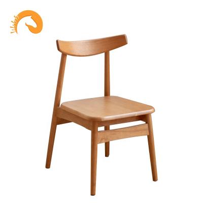 China Easy Maintenance 2020 Modern Dining Chair Part Furniture Solid Wood Leisure Seat With Back Quantities for sale