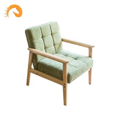 China Simple Stylish French Style Restaurant Chair Cool Sofa For Cafe Restaurant Shop Waiting Commercial Cheap Wooden Sofa [1 Seat] for sale