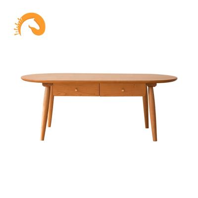 China Best Selling Solid Wood Modern Coffee Table Factory Price Factory Price Table Design/Cherry Single Side/Best Selling Wood Furniture Office Tea Table for sale