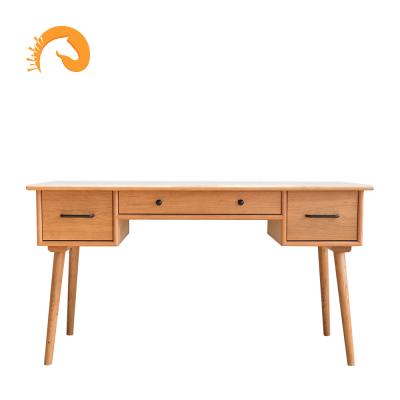 China Furniture solid nordic style cherry wood desk for study bedroom contemporary and contracted with factory price for sale