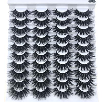 China 20pairs/tray Beauty Makeup Free Sample Long Natural Good Quality 3D Mink Eyelashes Wholesale Sellers for sale