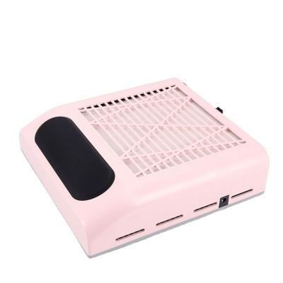 China New Japanese Stainless Steel High Power 80W Nail Dust Machine With Filter Screen Nail Polish Desktop Vacuum Cleaner for sale