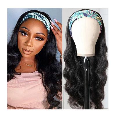 China Wholesale Good Quality Wave Human Hair Wigs Body Wave Headband Wig For African American Women Brazilian Remy Virgin Hair for sale