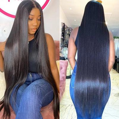 China Transparent Lace Front Human Hair Wigs 13X6 Silky Straight Human Hair Wigs 13X6 Brazilian Straight Frontal Bone Lace Virgin Wave Lace Front Wigs for sale