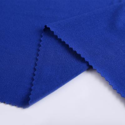 China Best Viable Price Blue Bamboo Spandex 95 5 Bamboo Jersey Fabric For T Shirt for sale