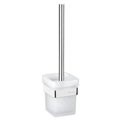 China ZJYP Modern Modern Stainless Steel Bathroom Wall Mounted Toilet Tool Holder Glass-metal Cleaning Brush Holder for sale