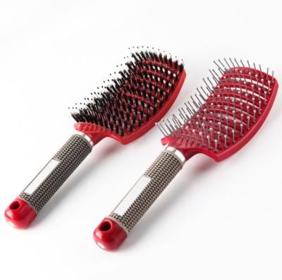 China Best Hair Salon Brush Scalp Massager Comb Hair Detangling Massage Comb Hair Styling Brush for sale