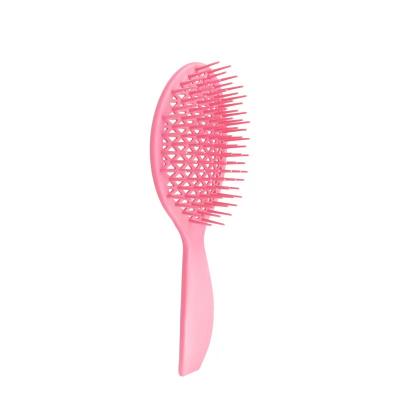 China Salon Fashion Cavity Mesh Paddle Massage Detangling Hair Brush Soft Teeth Hair Styling Brush for sale