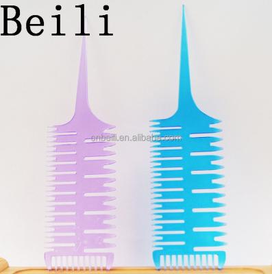 China Salon Amazon Hot Selling, Styling Comb Plastic Fish Bone Comb Hair Dye Brush Salon Tool for sale