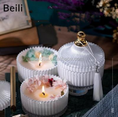 China Scented Candle Flowers Candles Soy Scented Wax Personalized Luxury Scented Candle With Dry Flowers for sale