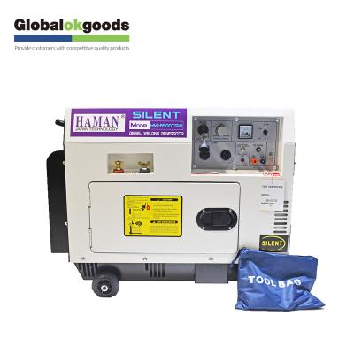 China New Design Portable 2KW Welder Diesel Generator with HM-6500SEW Diesel Welding Machine Function Generator for sale