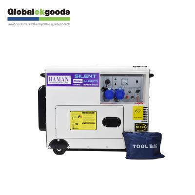 China mini group electrogen 8kva diesel generator with 16/30L quiet box for sale