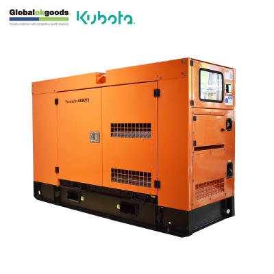 China Cheap 25KVA Kubota Engine Generator Ultra Silent Diesel Generator Factory 150L Cheap Price List for sale