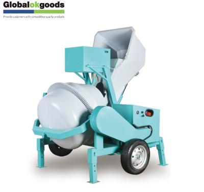 China Construction worksÂ   hot sale 500L hydraulic concrete mixer machine two wheels tilting drum for sale for sale