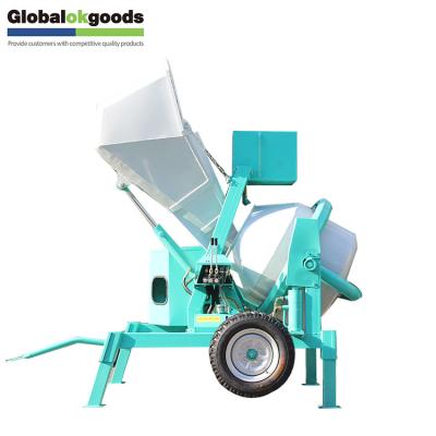 China Construction worksÂ   400L Concrete Mixer Hydraulic Diesel Mixer Machine Single Drum With Kama Engine for sale