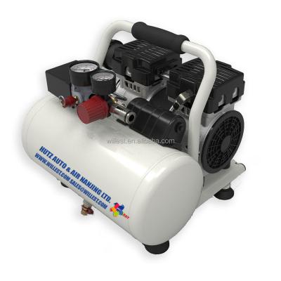 China OIL-LESS WILLEST Air Compressor, Ultra-Quiet 60 DB, Portable, Oil-Free Pump, 6-Liter Tank Capacity RPW550H06 for sale