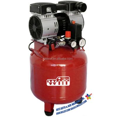 China OIL-LESS WILLEST ultra quiet, oil-free and powerful air compressor with RPW750LV30 muffler for sale