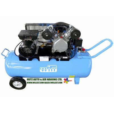 China Willest Lubricated 2 Hp 8 Bar Electric Belt Driven Air Compressor BVI15RE20H60 for sale