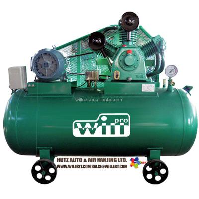 China WILLEST 3 Cylinder Lubricated 10 Hp 12 Bar 320 Liter Electric Belt Driven Air Compressor BWII100TE100H320 for sale