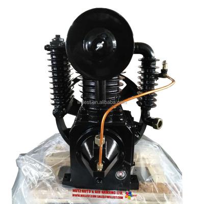 China Willest 2 Cylinder Belt Drive Air Compressor Lubricated Two Stage Pump BC55TAGPF for sale