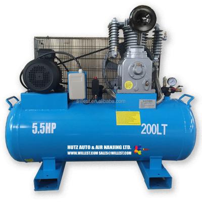 China Willest Lubricated Industrial Electric Belt Driven Air Compressor With Vane Feet BC55TE55H200F for sale