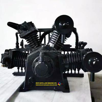 China WILLEST 3 Stage 30 Bar Belt Drive Air Compressor Lubricated Industrial Pump BMII160XG30 for sale