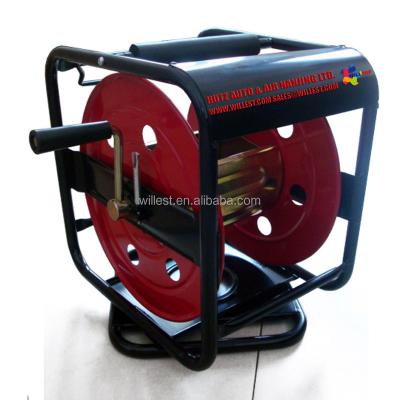 China WILLEST Swivel Basket Style Hand Rewind Abrasion Reel Hose Reel With Imposing Bar HRO7002-1/4