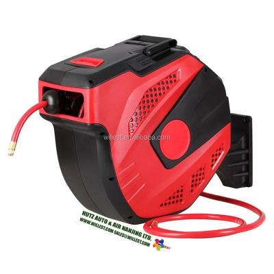 China WILLEST Adjustable Plastic Auto Rewind Garden Hose Wall Mounted Reel HRC320-V3/8