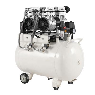 China New Air Pressure Pump Air Pressure Compressor Set Dental Chair High Quality Oil Free Dryer Pump 2HP 50L Oil Free Compressor for sale